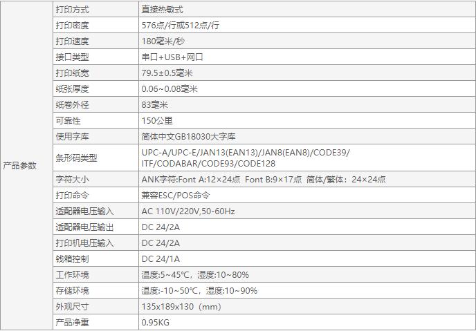 佳博S-C803詳細參數(shù) 佳博S-C803詳細參數(shù)